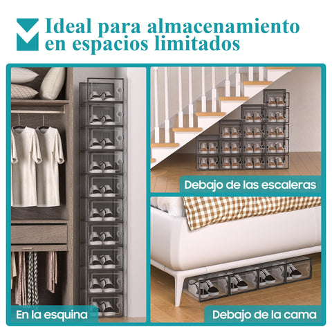Kuject drop-front shoe box shows easy access and visibility