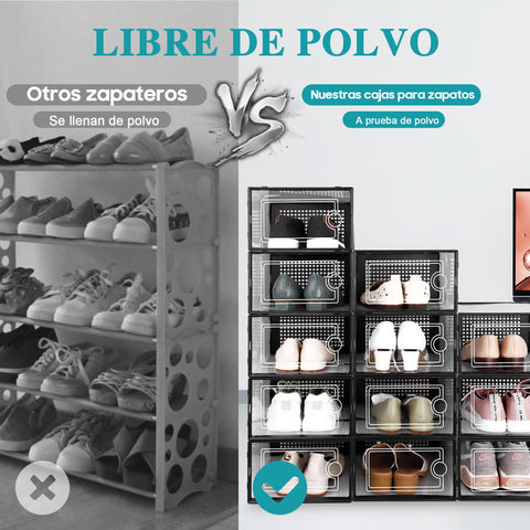 Kuject dustproof breathable bin keeps shoes tidy and fresh