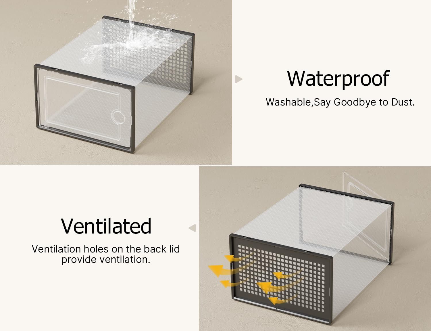 Kuject multi-layer stacking design saves vertical space in small rooms.