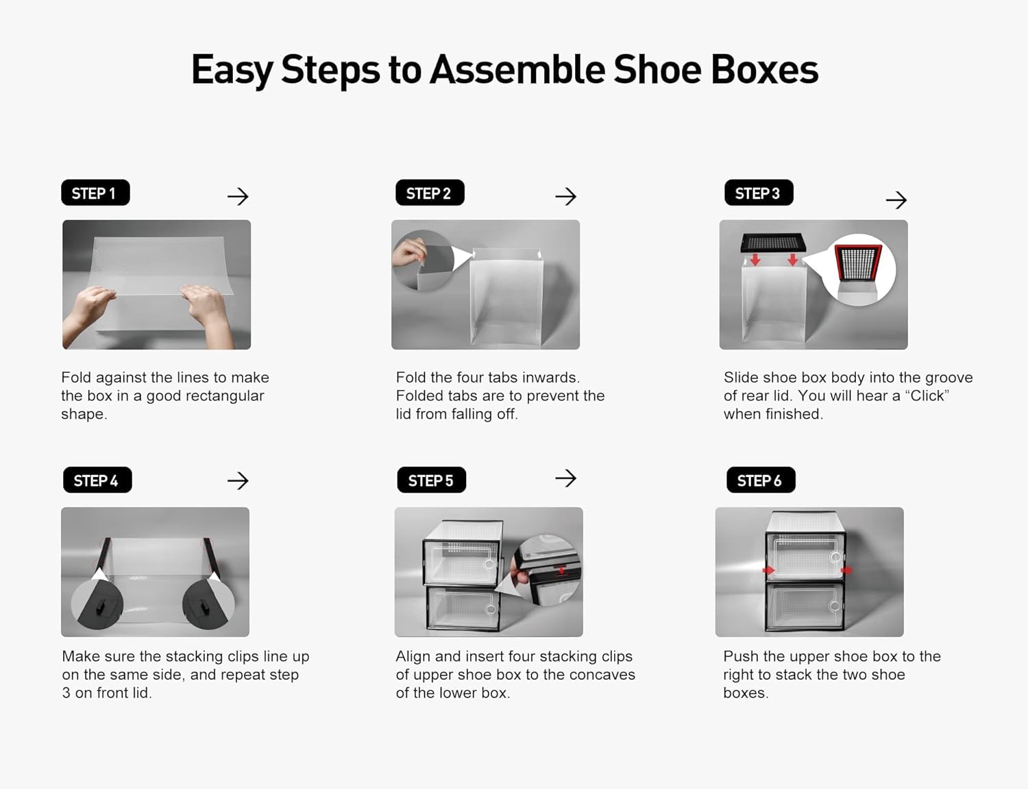 Kids' shoes neatly organized in Kuject X-Large storage bins