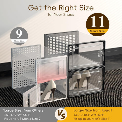 Modular Kuject X-Large shoe wall showing flexible display options