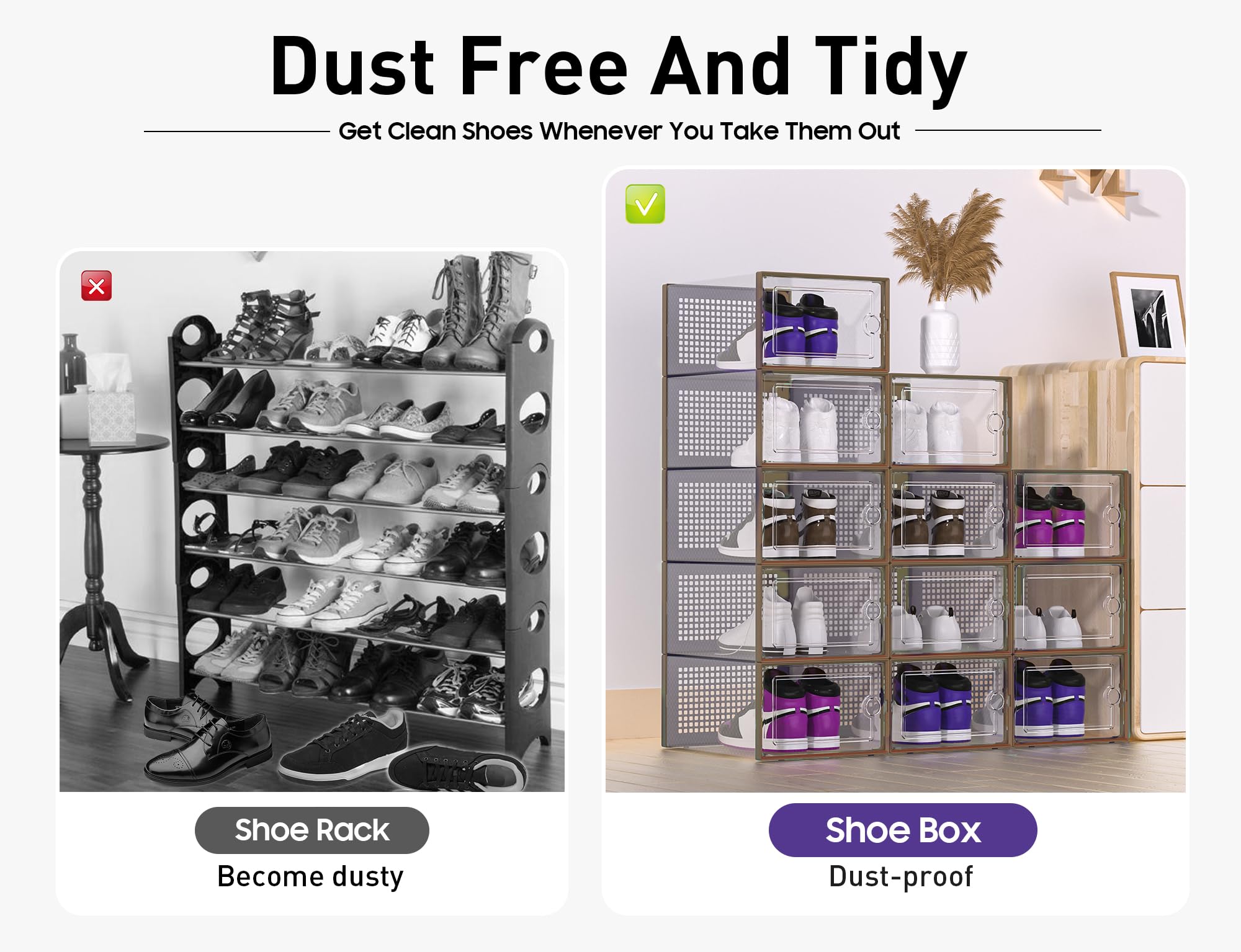 Kuject X-Large stacks easily to save space in small homes.