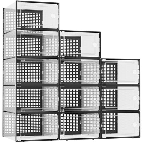Kuject XX-Large shoe storage box shows clear visibility for quick selection.