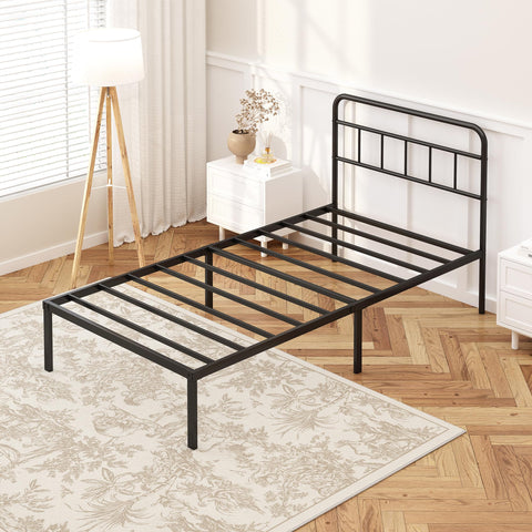 Kujielan no-box-spring design works with the slatted base to prevent mattress sag.