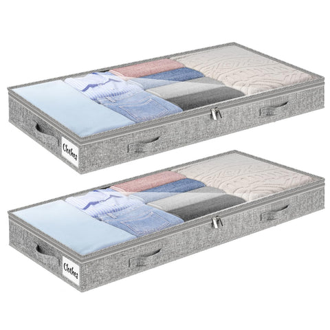 Kukikan 4-inch under-bed storage drawer close view showing low-profile design for dorms.