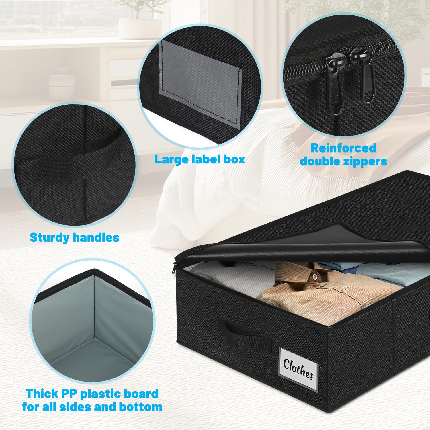 Kukikan dorm-room storage solution bin fits small closets.