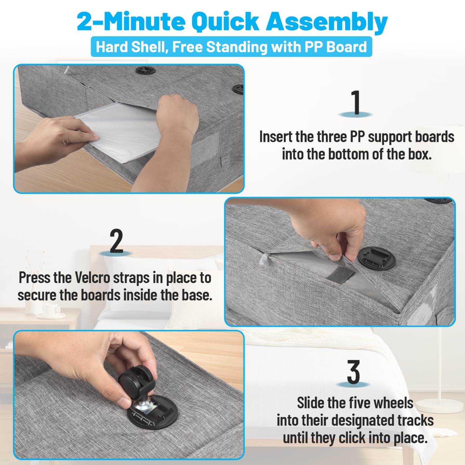 Kukikan durable 600D Oxford fabric resists wear while keeping contents visible.