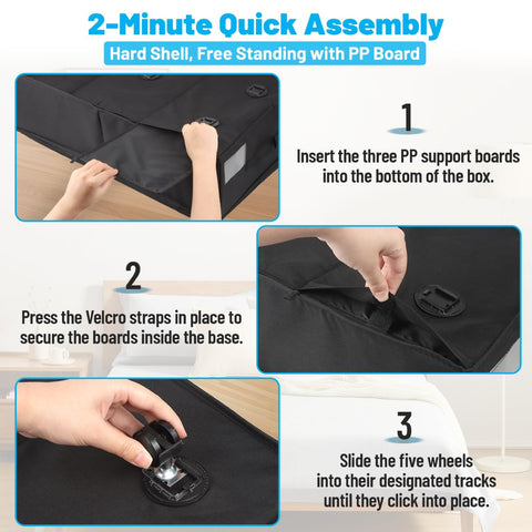 Kukikan bin crafted from heavy-duty 600D Oxford fabric for durability.