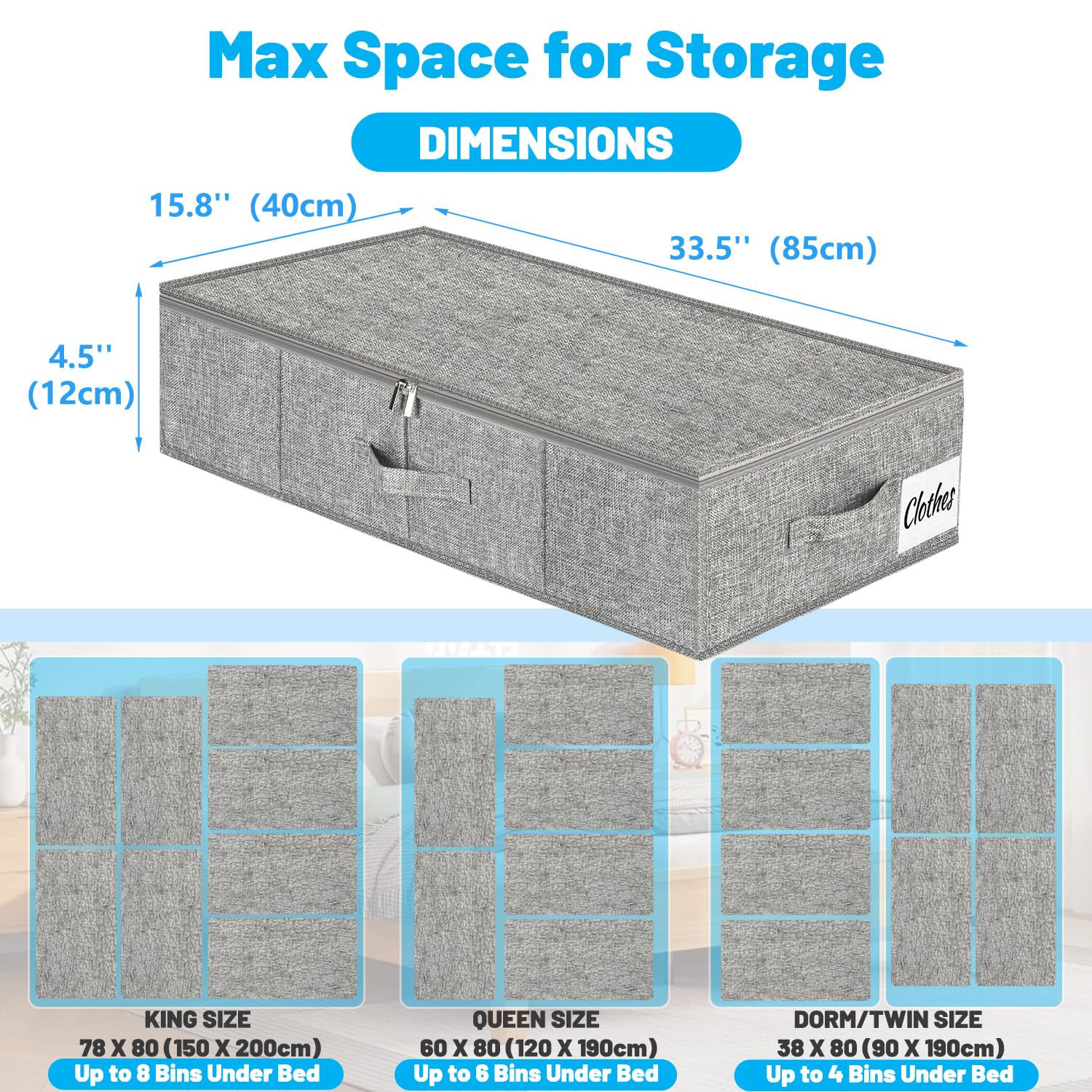 Kukikan reinforced sides and bottom keep items secure in storage.