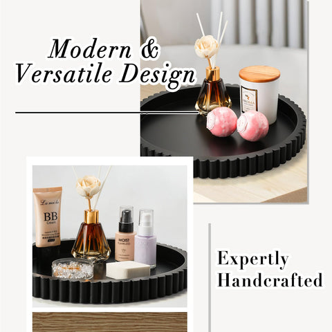 KULEDM round tray adds living room decor and a refined surface touch.