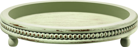 KULEDM wooden-round twelve-inch tray ideal for daily organization