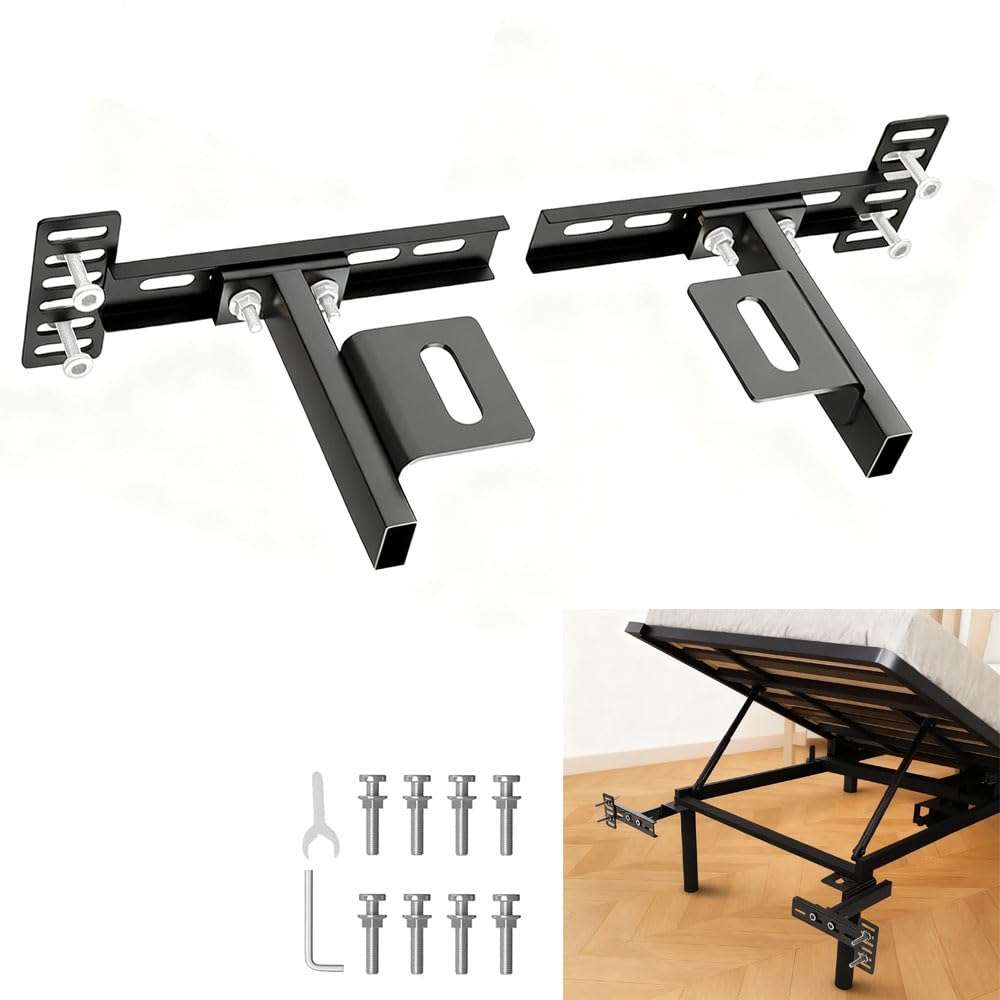 KuliChili adjustable headboard brackets securely attach your headboard to the bed frame.