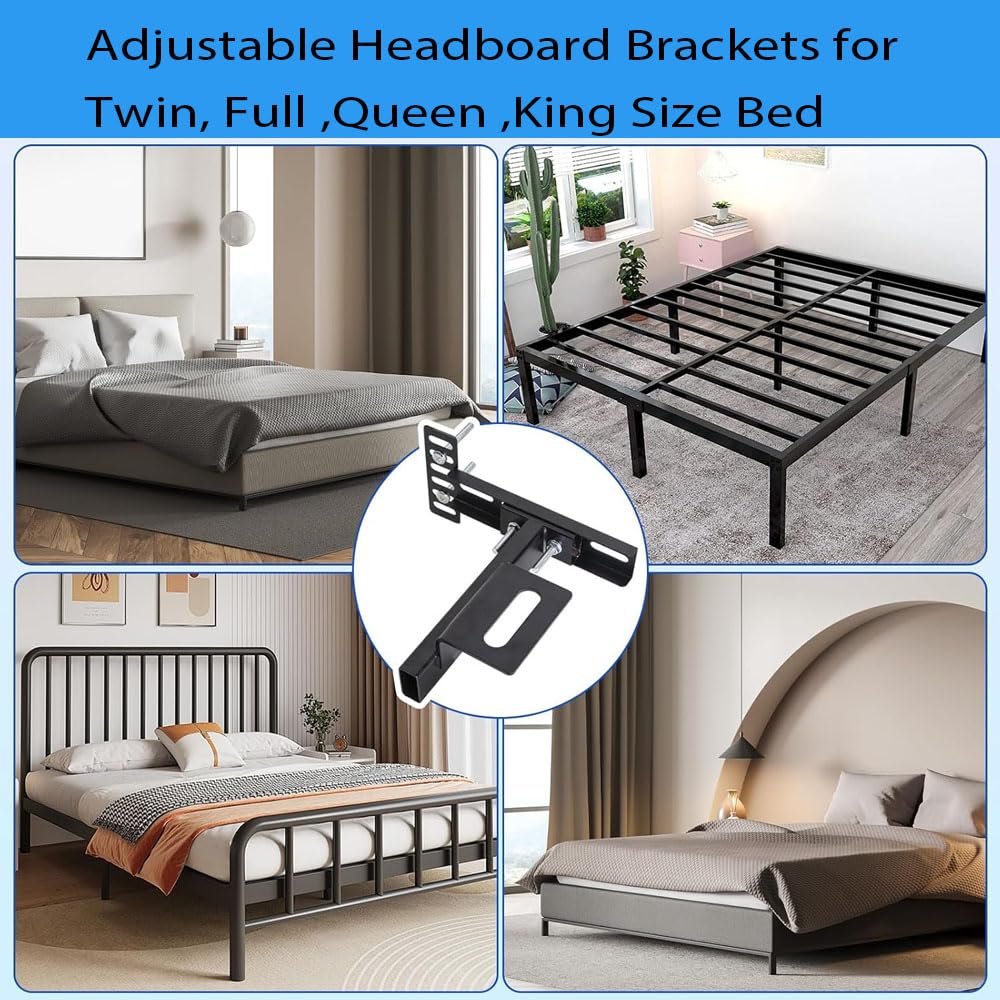 KuliChili headboard extension kit expands compatibility with bolt-on footboards.