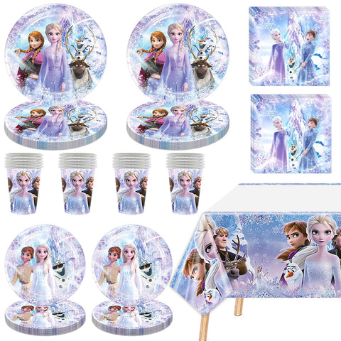 KULINAN Frozen plates 40-pcs for quick party setup and easy cleanup