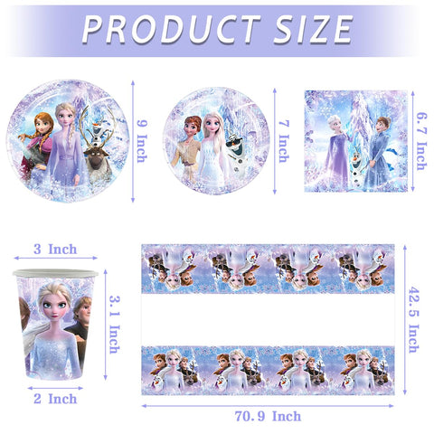 KULINAN Frozen tablecloth 2-pcs, waterproof protection for tables