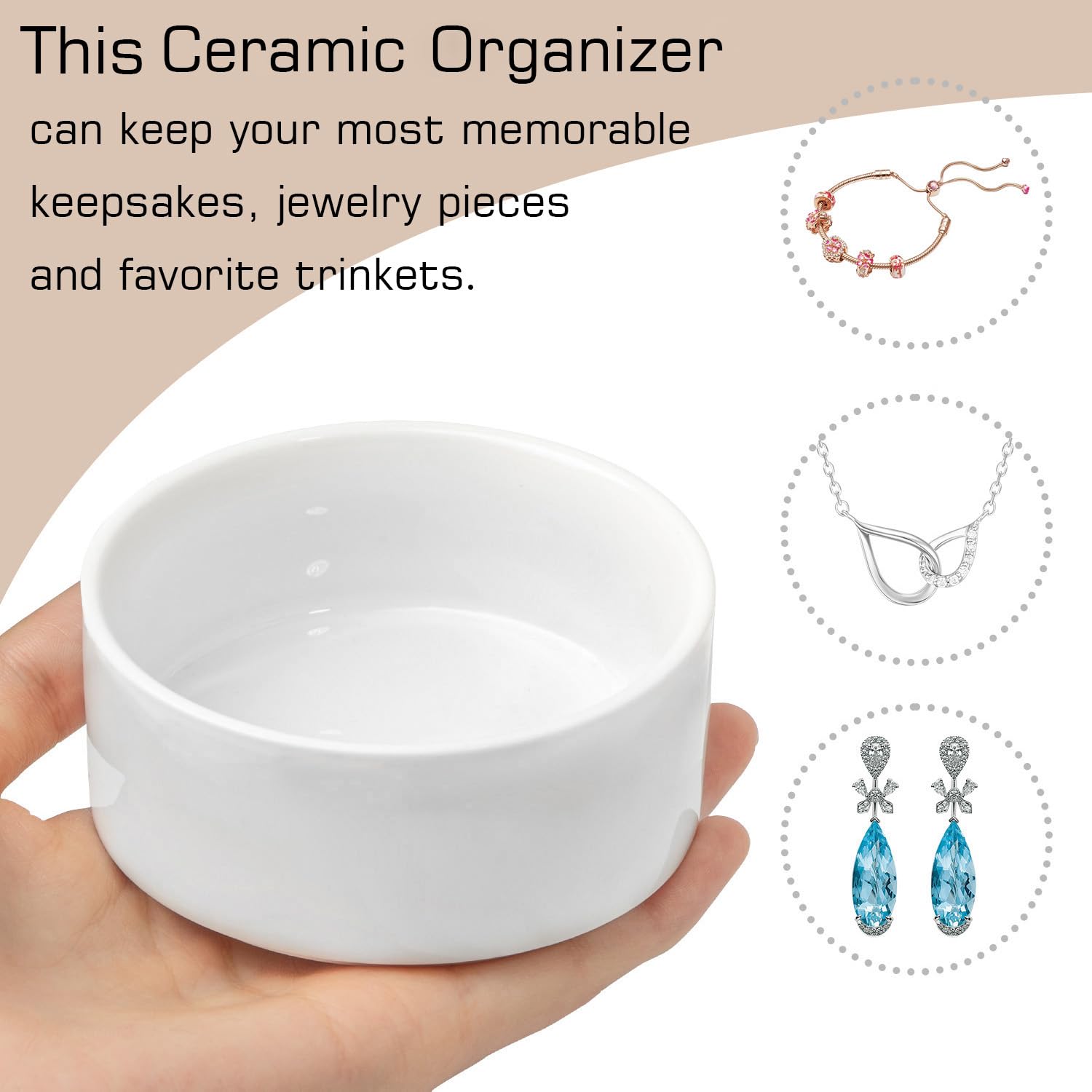 Kullder compact ceramic keepsake box serves as jewelry storage and memory keeper.