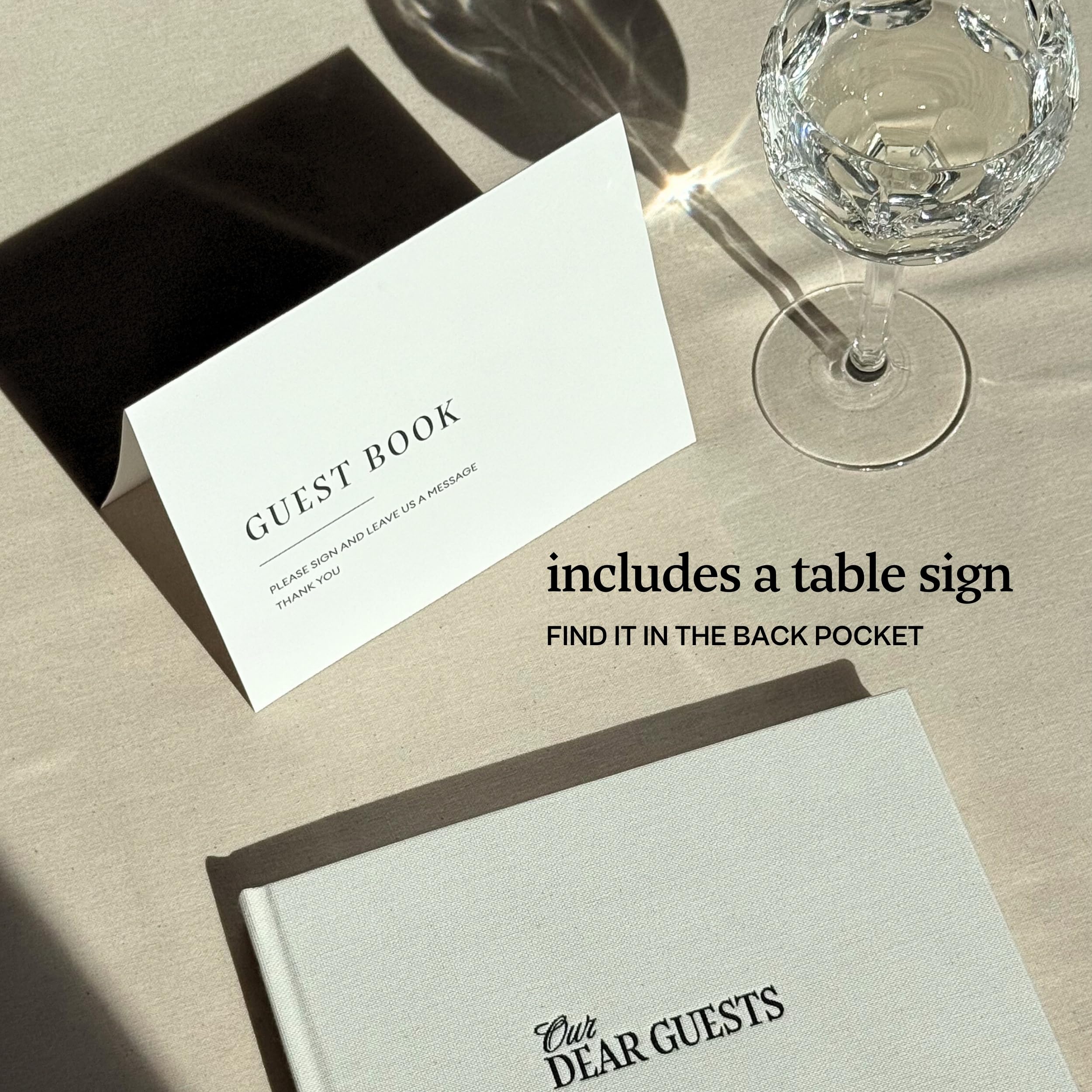 Kunitsa Co. sign-in book perfect for weddings and anniversaries.
