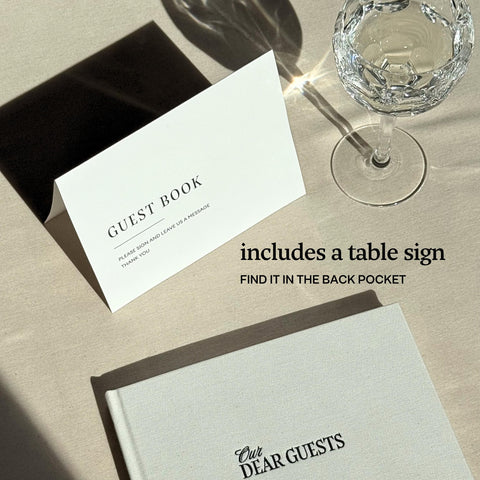 Kunitsa Co. sign-in book perfect for weddings and anniversaries.
