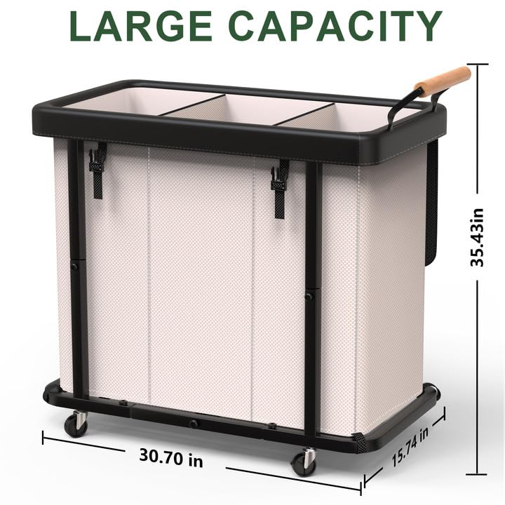 kunlabori lockable wheels keep the sorter stable during movement and storage