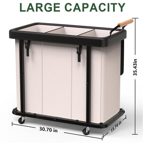 kunlabori lockable wheels keep the sorter stable during movement and storage