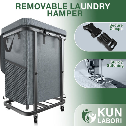 Kunlabori sturdy metal frame design offers durable family storage.