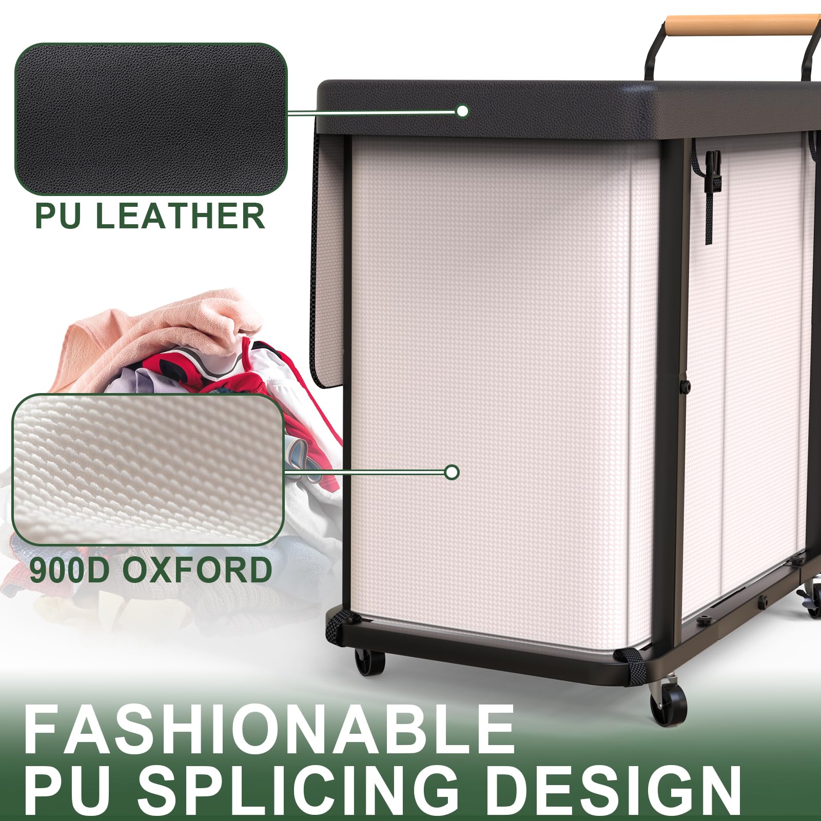 kunlabori sturdy metal frame provides strong support and a 150-pound capacity