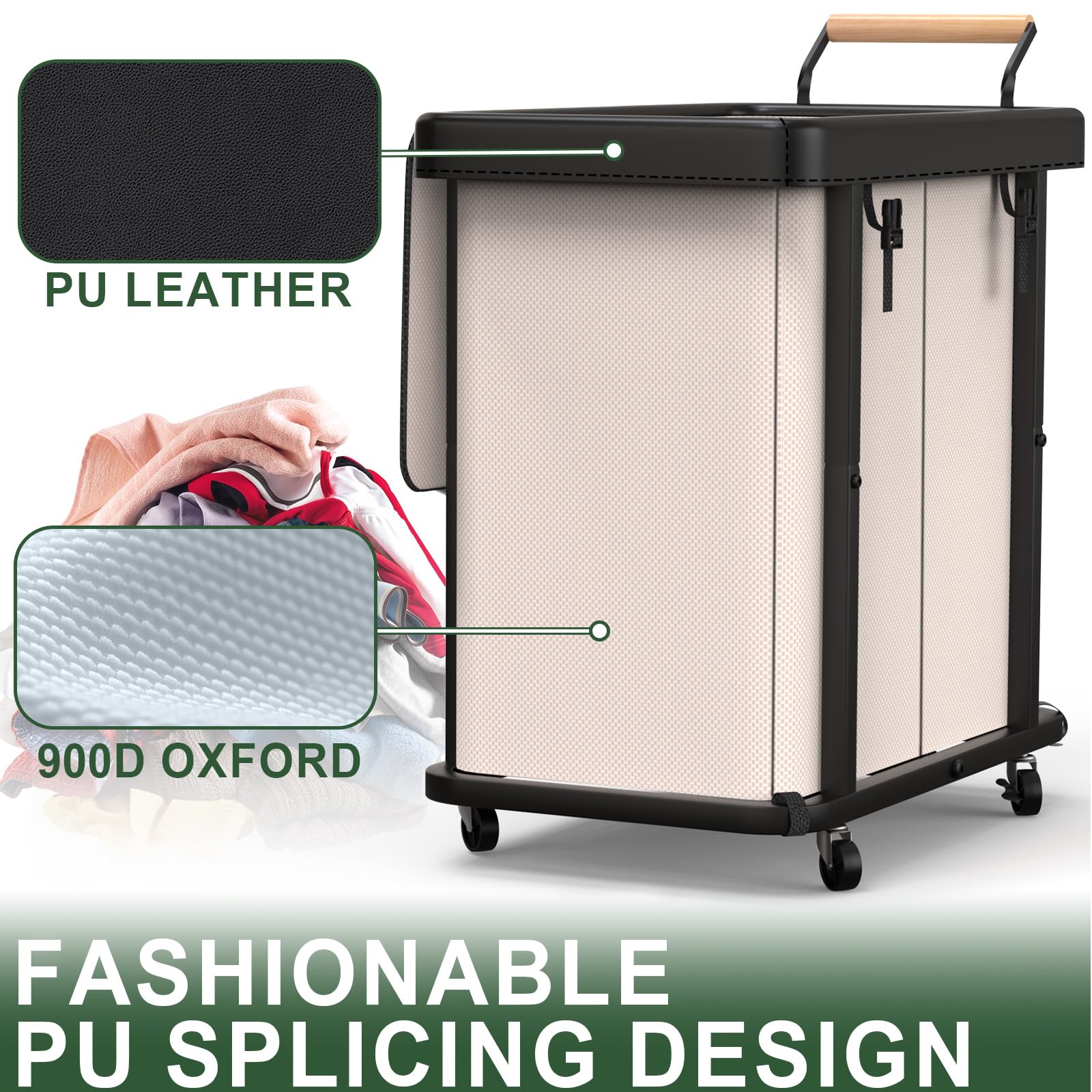 Kunlabori waterproof Oxford fabric hamper keeps clothing protected