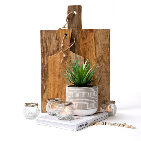 Kurrajong Farmhouse artificial plant with weighted pot for stability.