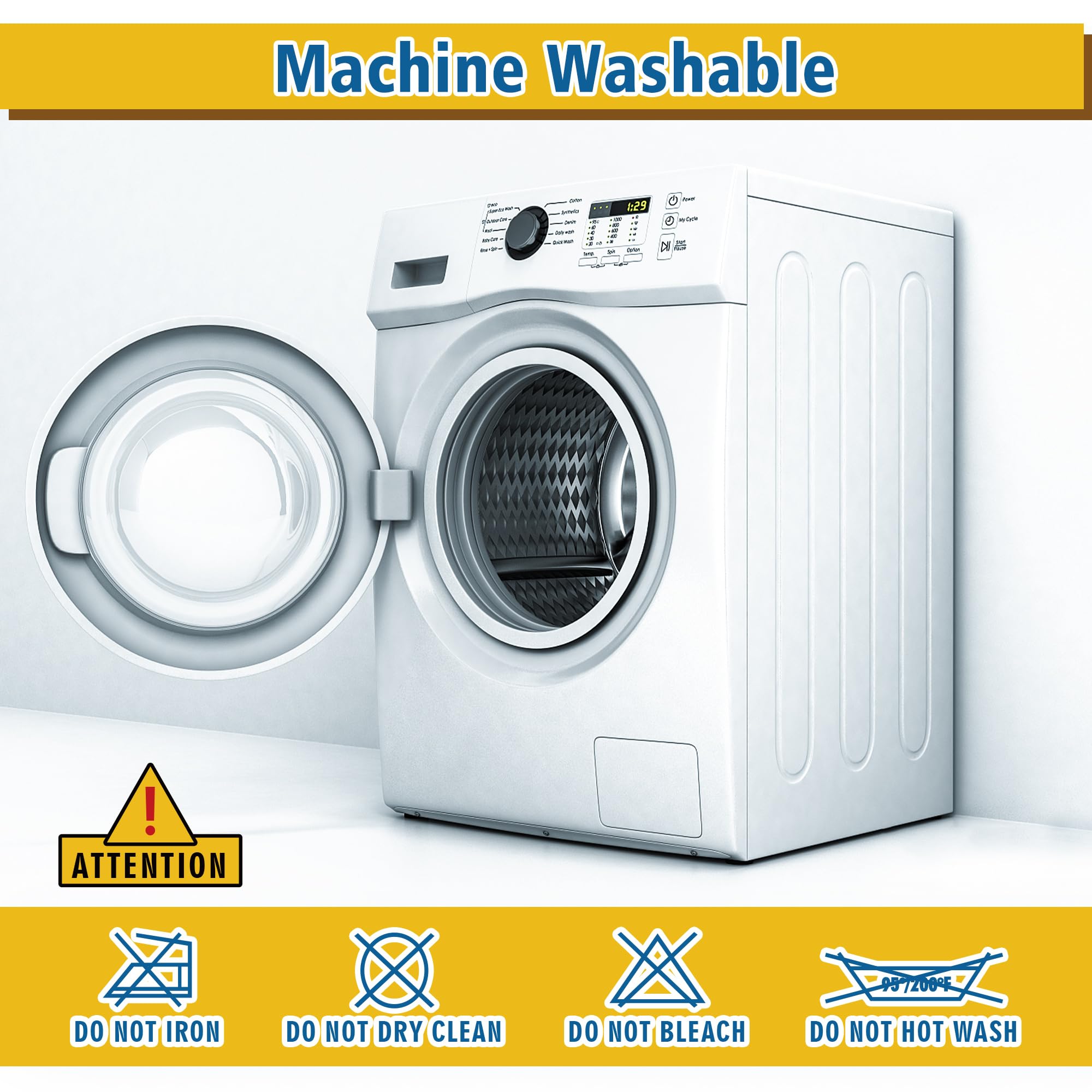 KUTUU mattress pad is machine washable for easy long-term care.