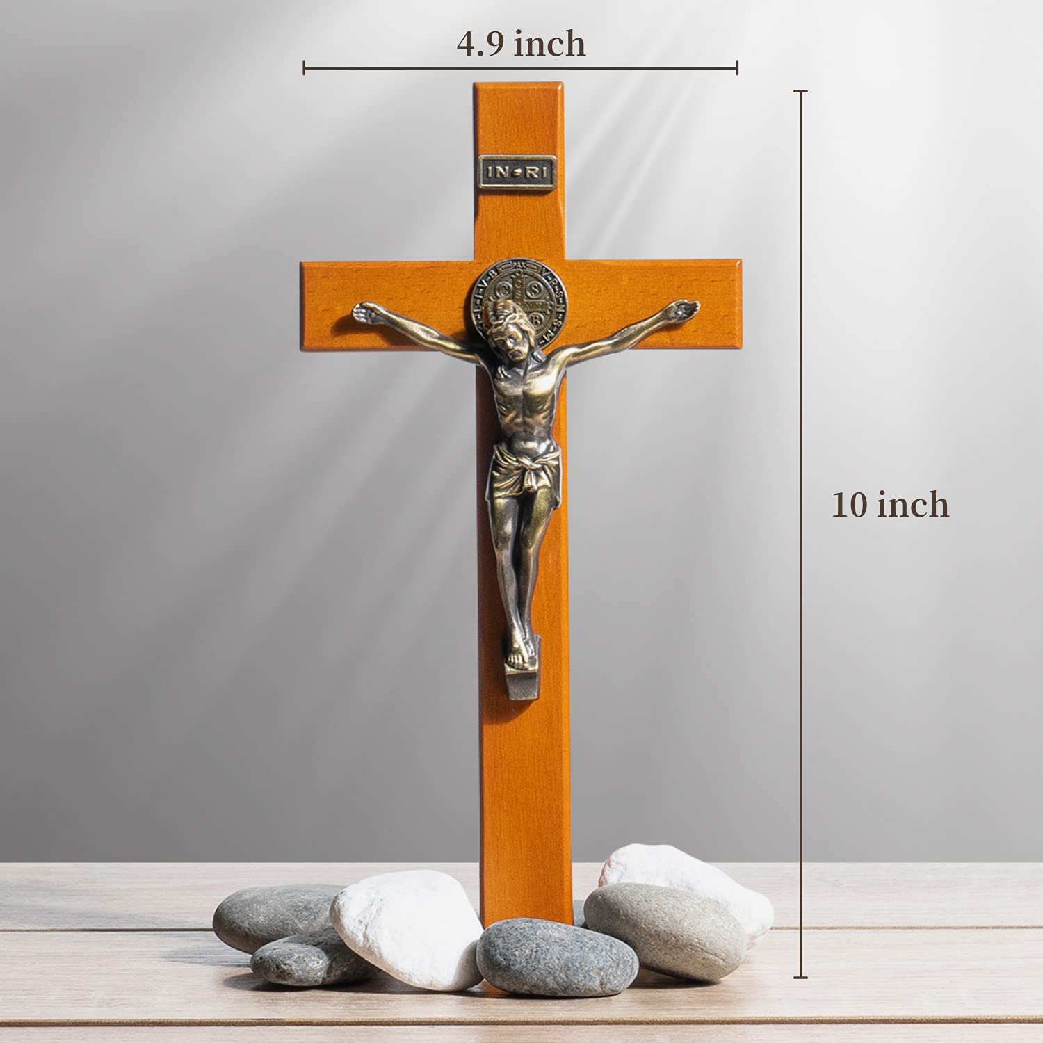 KUXBET I.N.R.I. plate at the crown adds traditional Catholic symbolism.