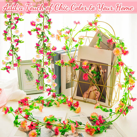KVCSYAW floral garland ideal for weddings and parties with bright spring vibes.