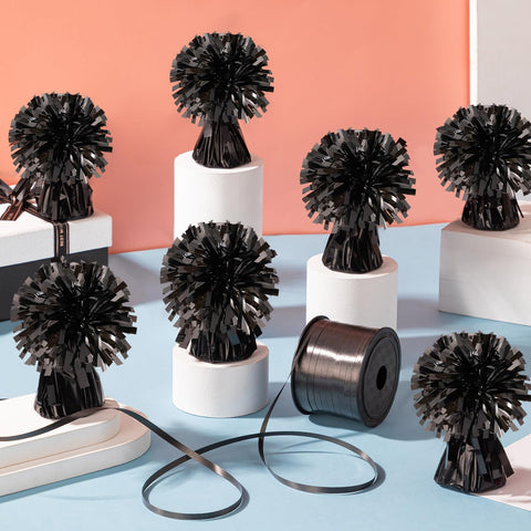 KVCSYAW foil-balloon holder weights add metallic flair to setups