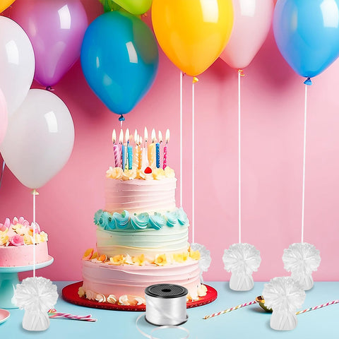 KVCSYAW foil-weight with metallic finish adds sparkle while stabilizing balloons.