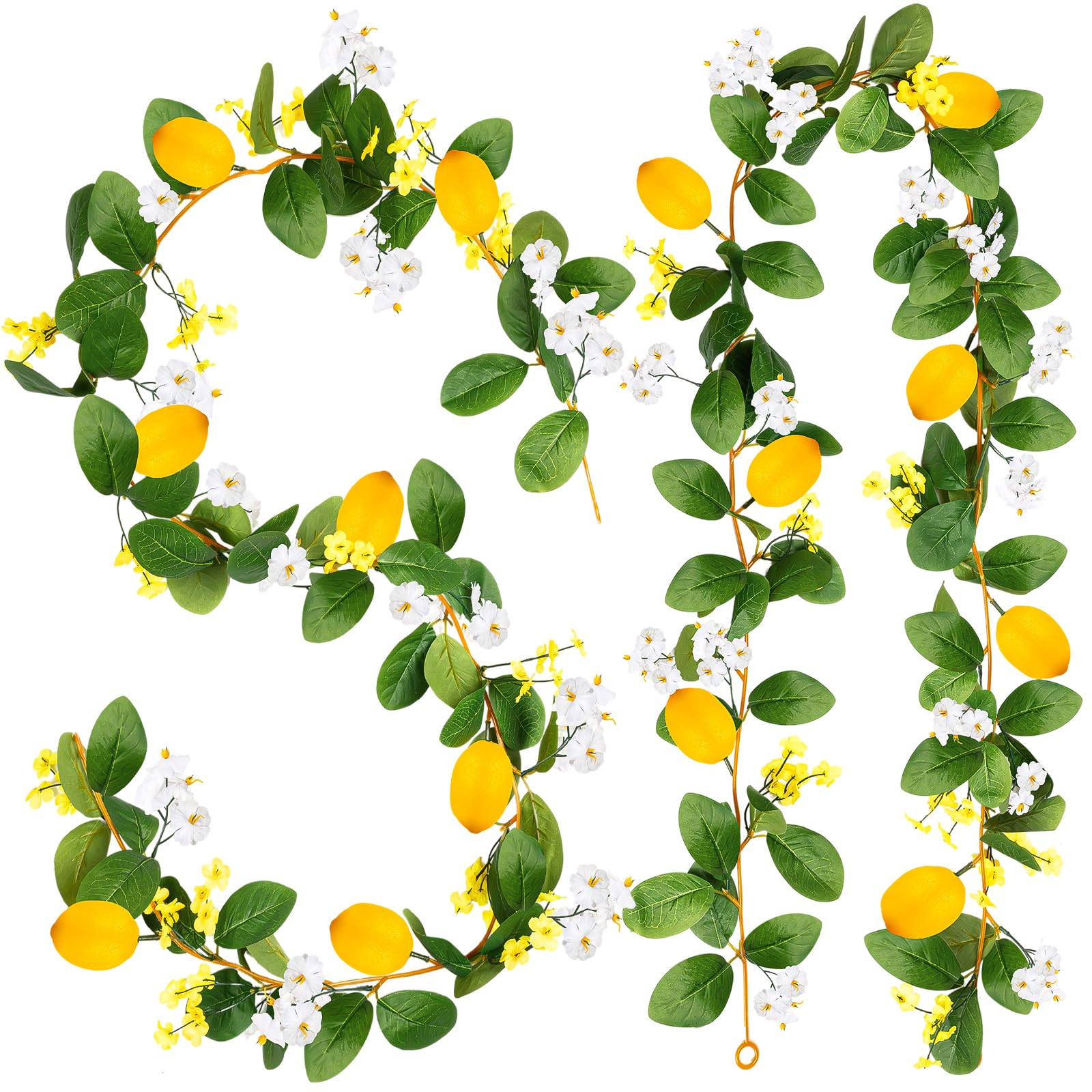 KVCSYAW lemon garland main view enhances home decor and events.