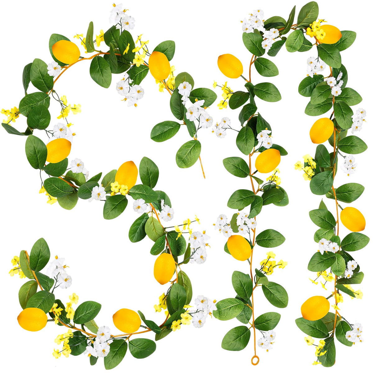 KVCSYAW lemon garland main view enhances home decor and events.