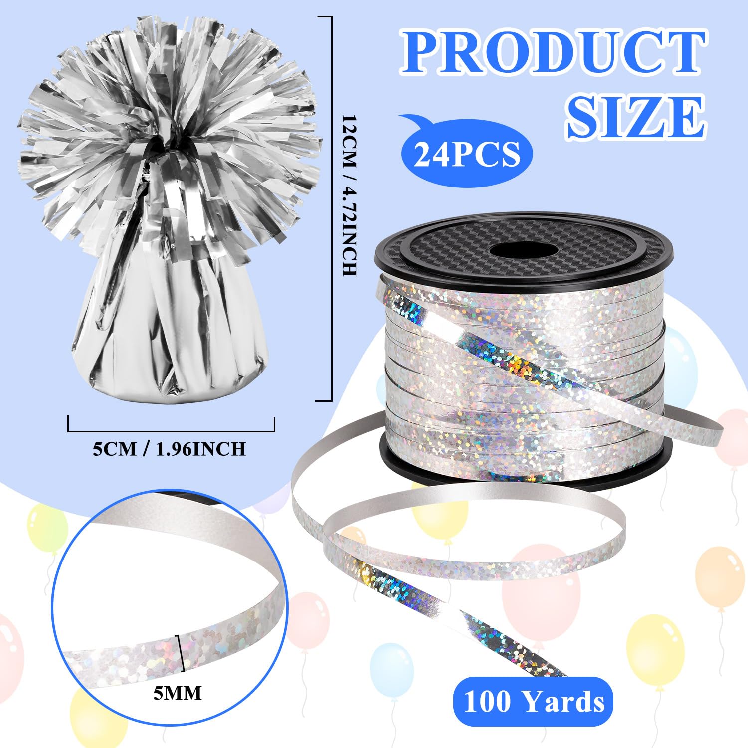 KVCSYAW heavy foil anchor weights prevent runaway balloons outdoors