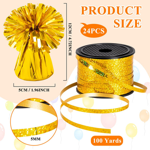 KVCSYAW iridescent ribbon roll adds shimmering touch to balloon decor