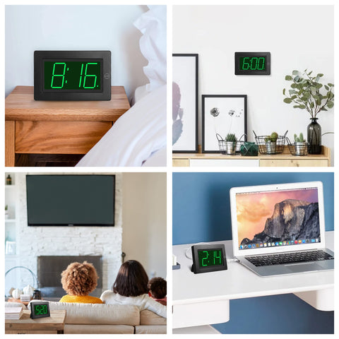 KWANWA clock ideal for bedrooms and living rooms in a compact form.