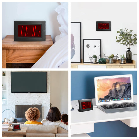 Compact dimensions fit on nightstands, shelves, or RV setups.