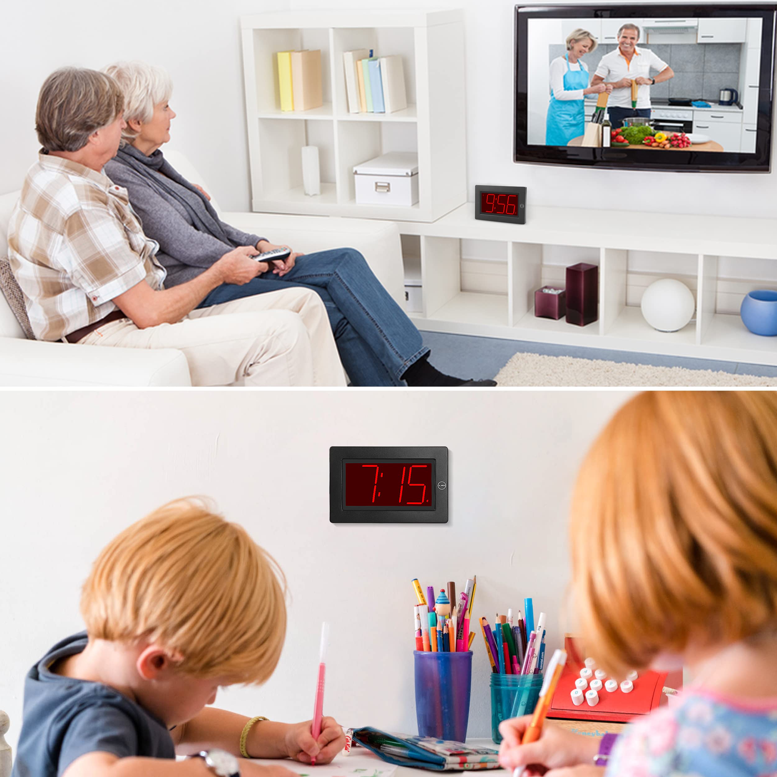High-contrast display improves legibility in any lighting.