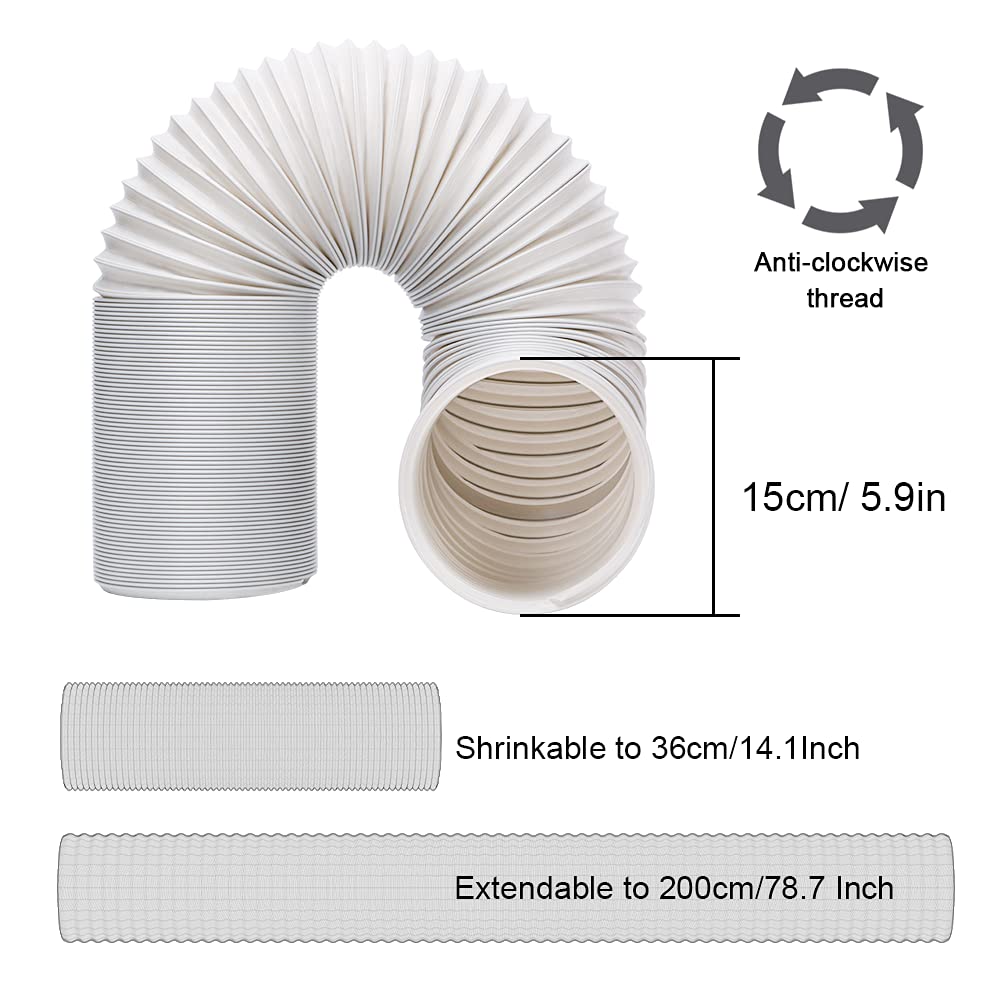 Kxuhivc exhaust hose adaptor ensures secure connection to most AC units