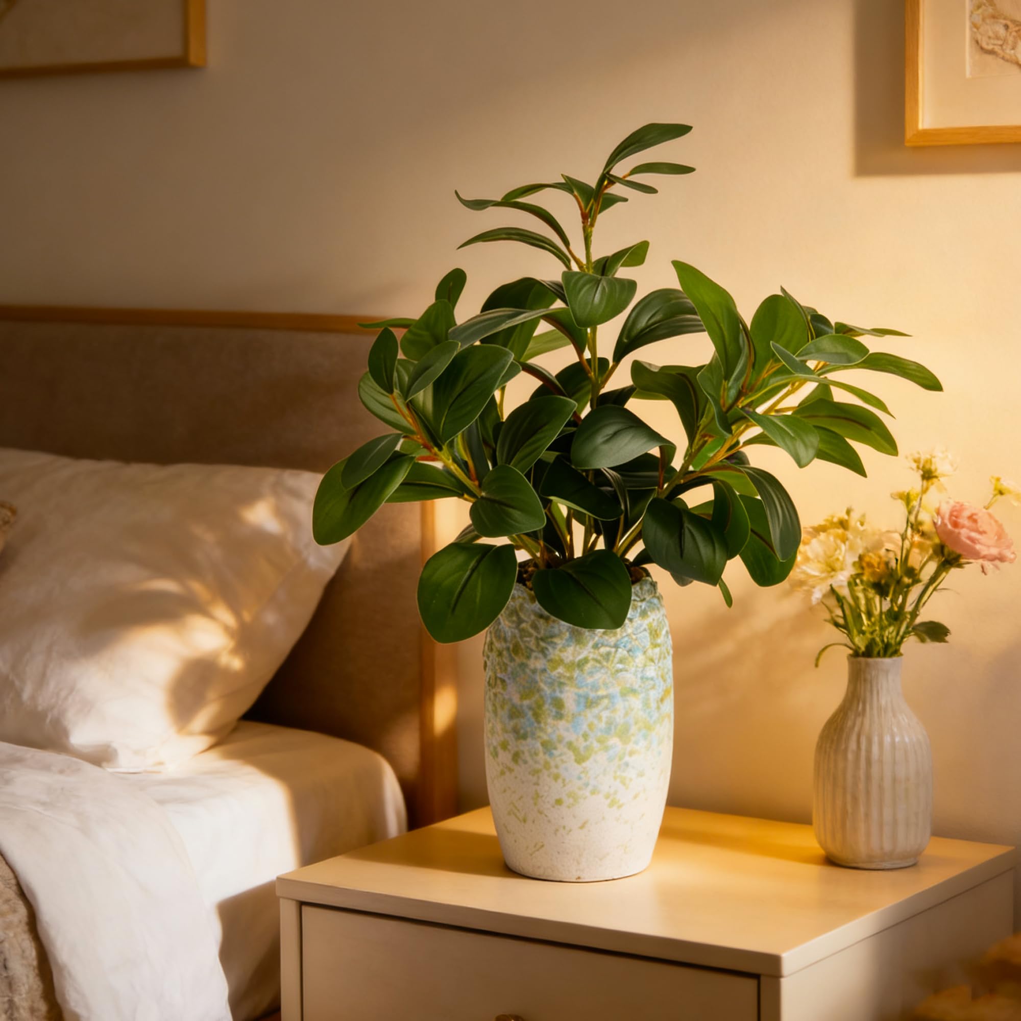 K&Y artificial bathroom greenery stays fresh-looking with zero care.