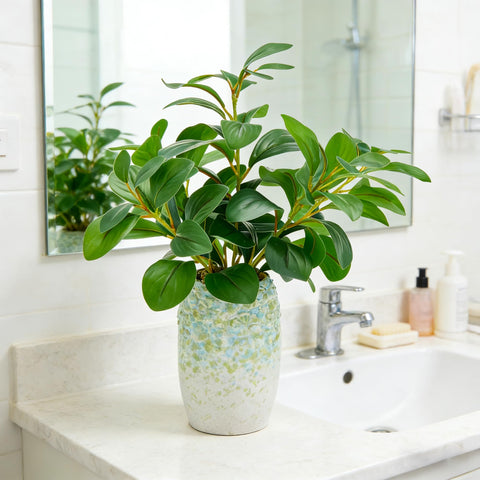K&Y artificial desk plant fits compact workspaces without upkeep.