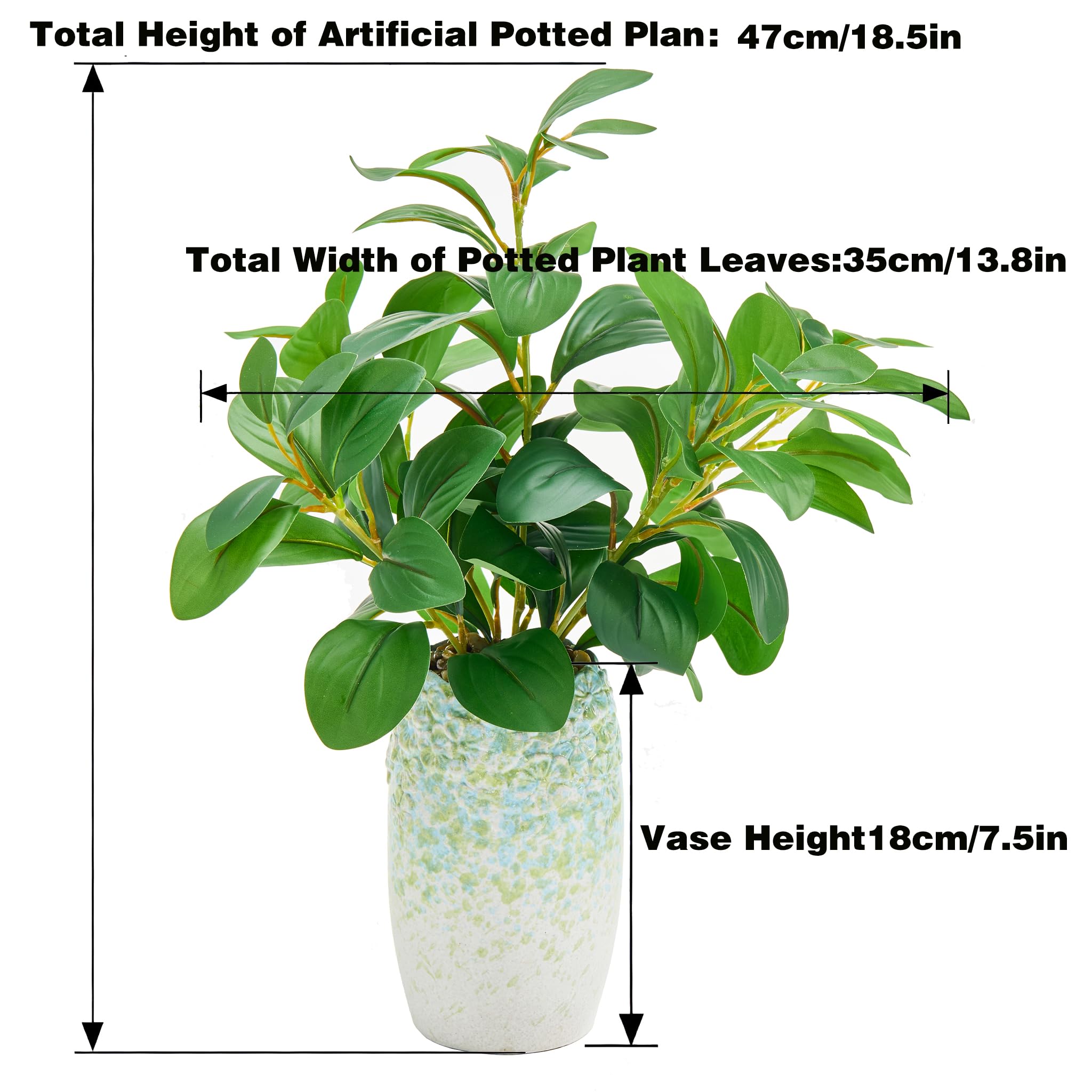 K&Y artificial volcanic rock pot provides sturdy, fade-resistant display.