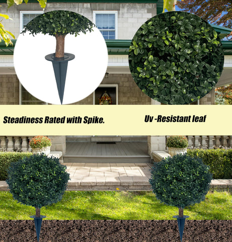 Kyesyes artificial boxwood ball bush versatile for indoor outdoor use.