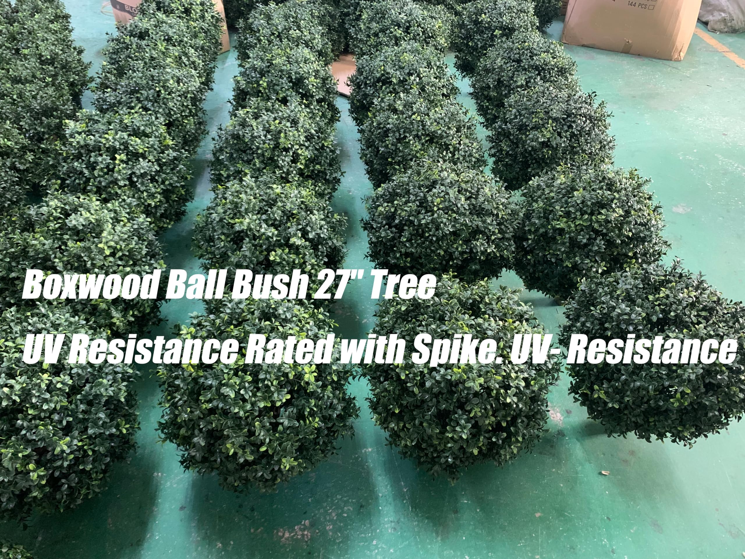 Kyesyes boxwood ball bush ground spike 8-inch enables secure planting.