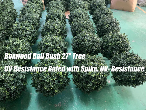 Kyesyes boxwood ball bush ground spike 8-inch enables secure planting.