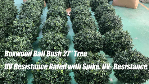 kyesyes uv-resistant boxwood ball bush finish ideal for outdoor use