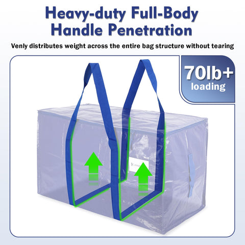 KYODOLED moving bags handle closeup emphasizing three sturdy carrying points