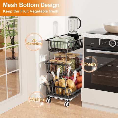 Kzeirm pull out drainage basket catching drips for clean floors
